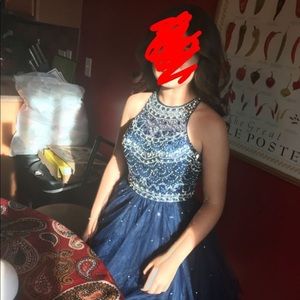 Navy Blue Homecoming/Prom Dress